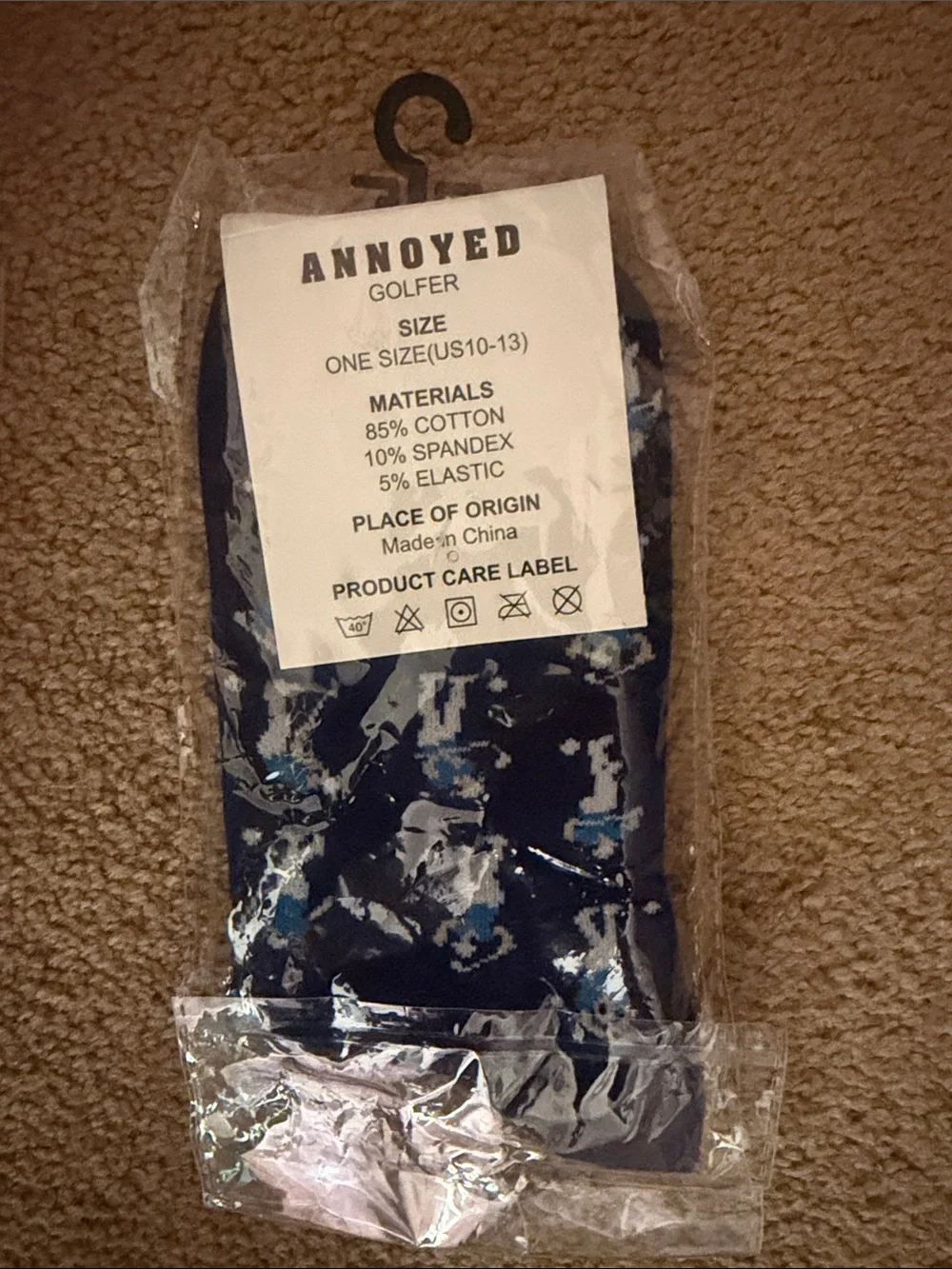 ANNOYED Golfer Socks OS 10-13